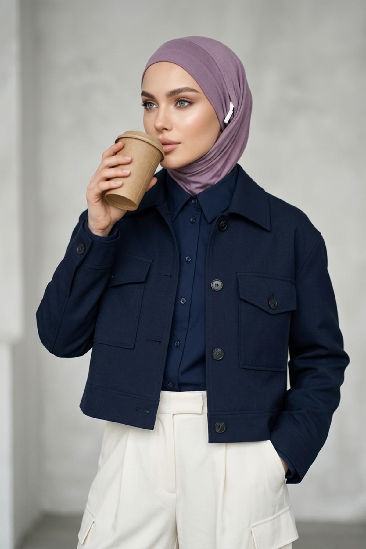 Jersey Bonnet with Neck Coverage and Earphone Opening