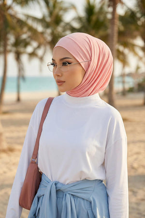 Jersey Bonnet with Neck Coverage and Earphone Opening
