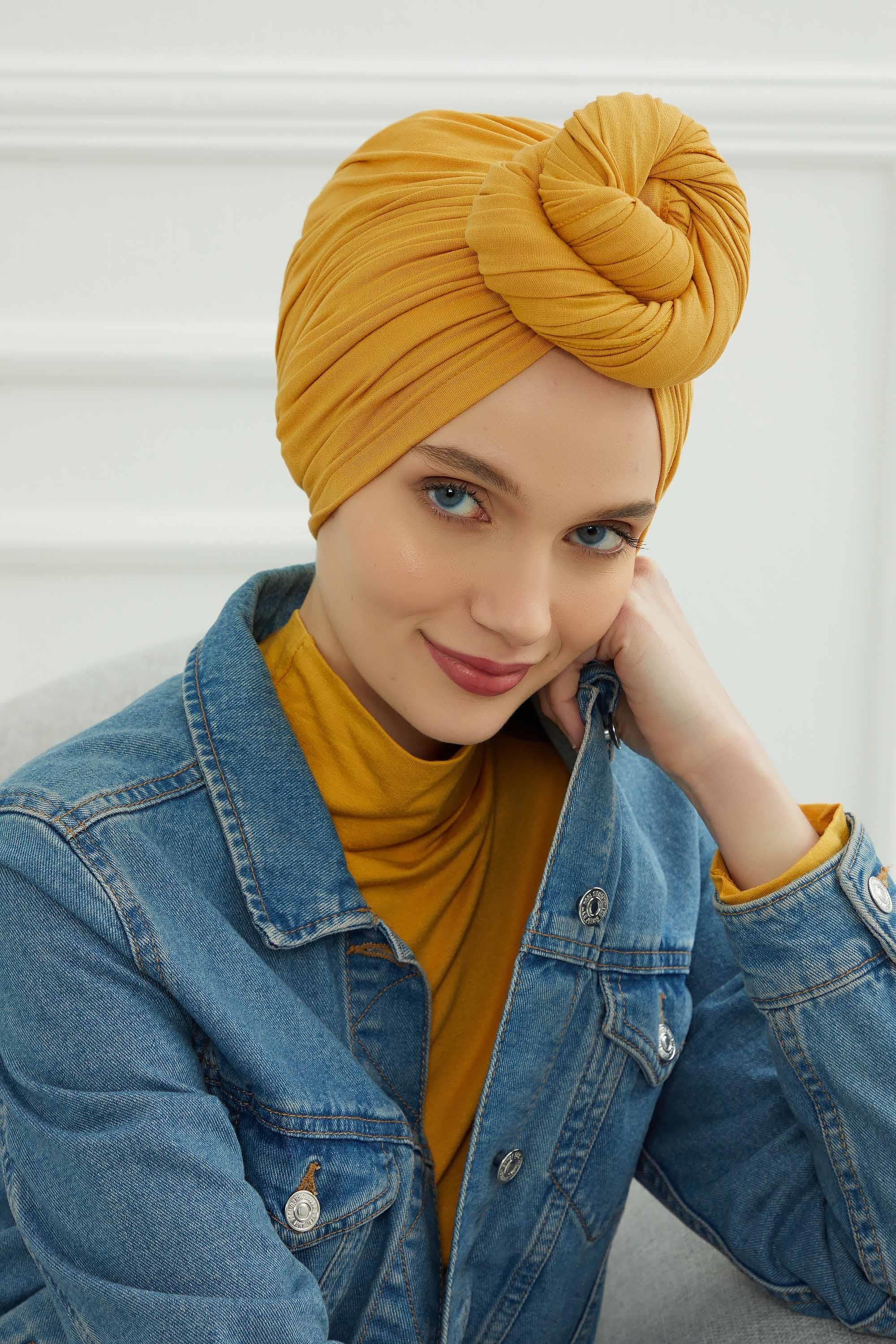 Gathered Jersey Turban for Easy Modest Styling