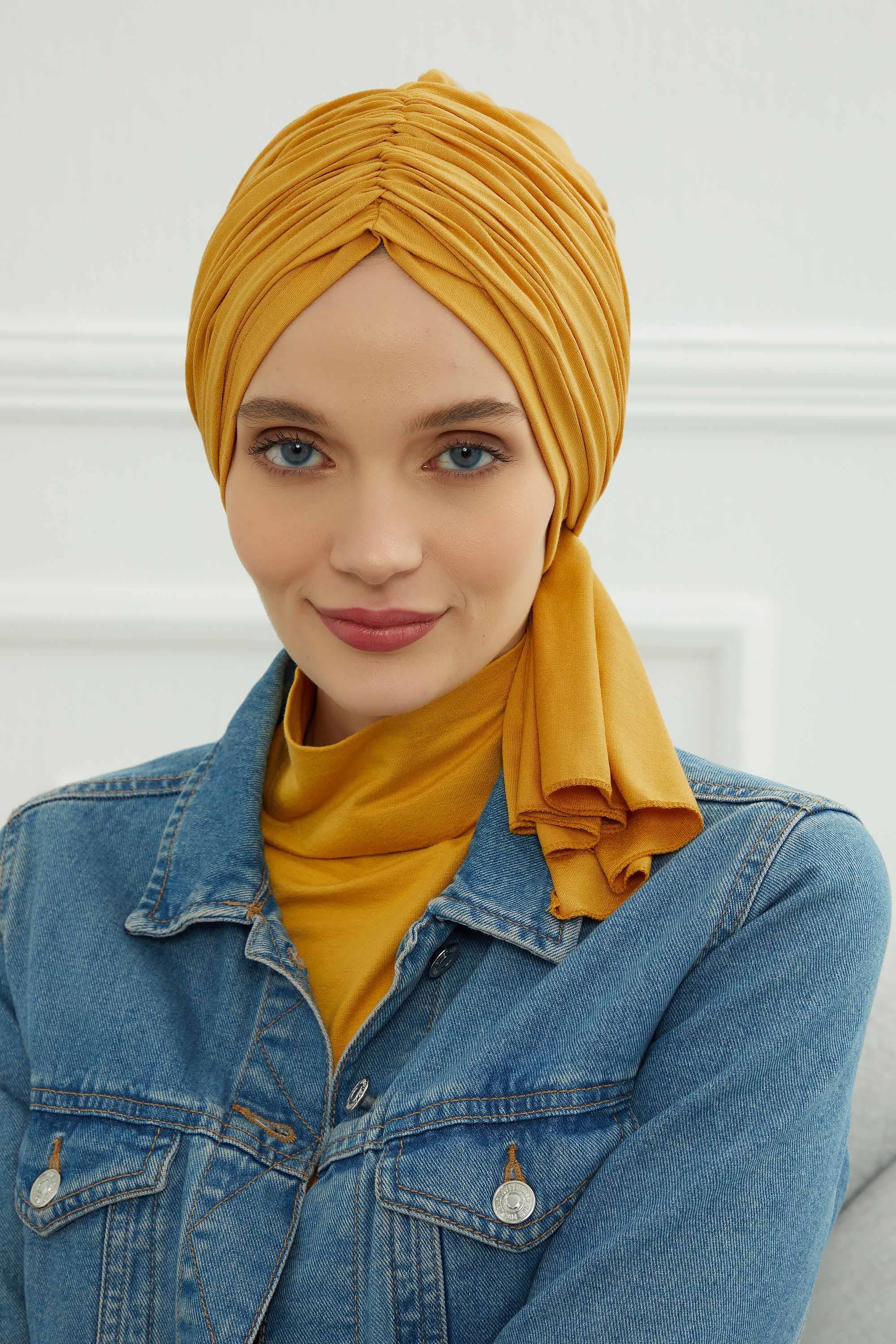 Gathered Jersey Turban for Easy Modest Styling