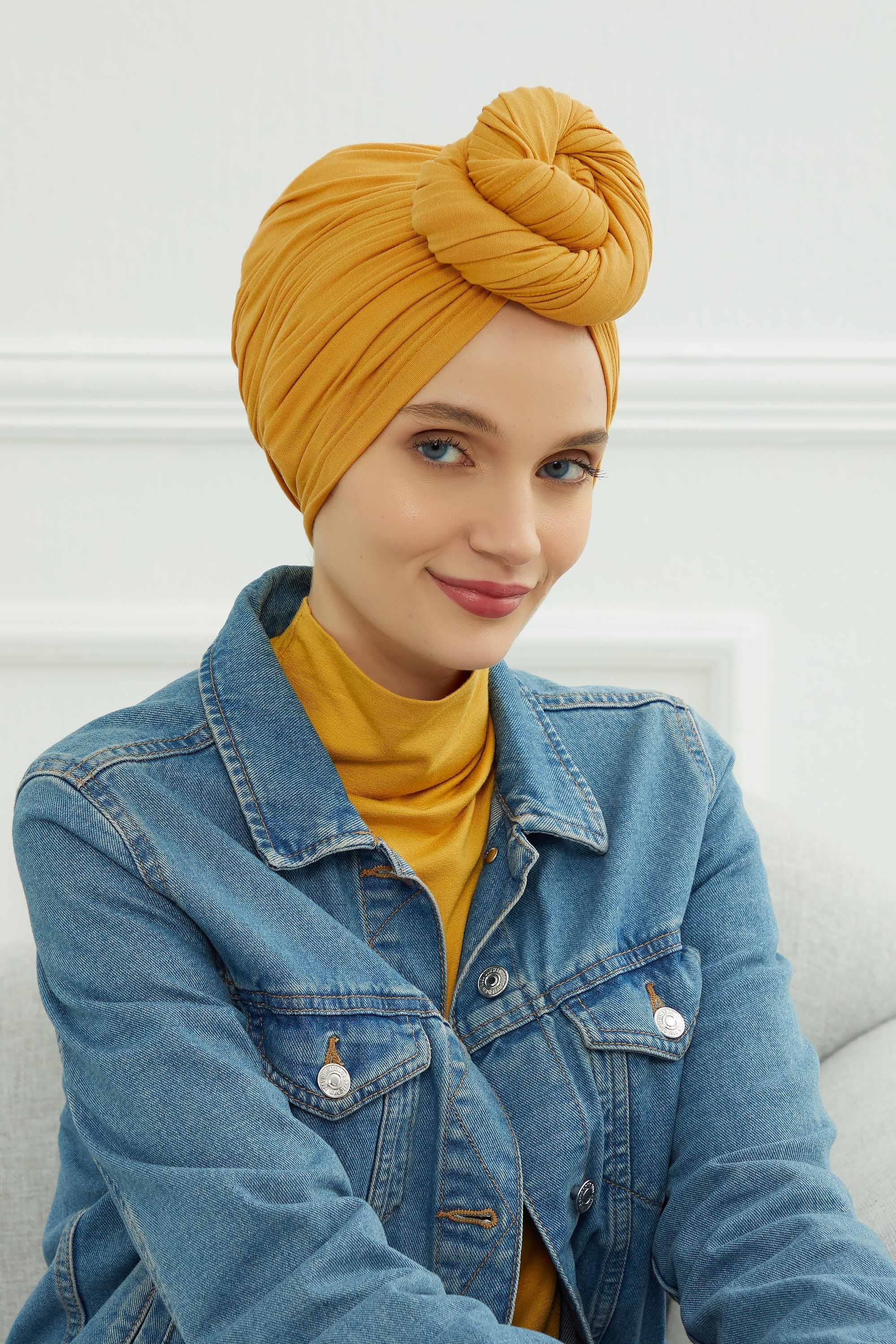Gathered Jersey Turban for Easy Modest Styling