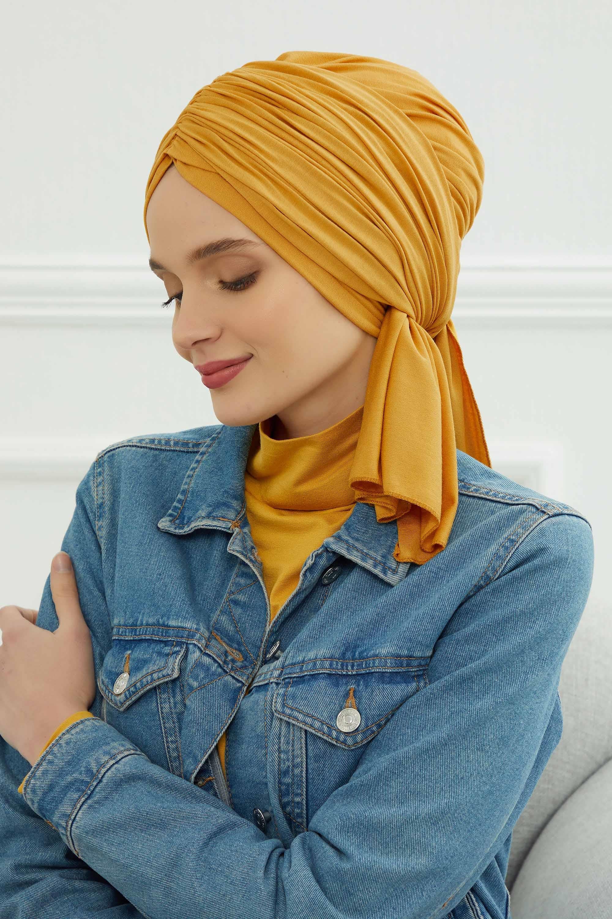 Gathered Jersey Turban for Easy Modest Styling