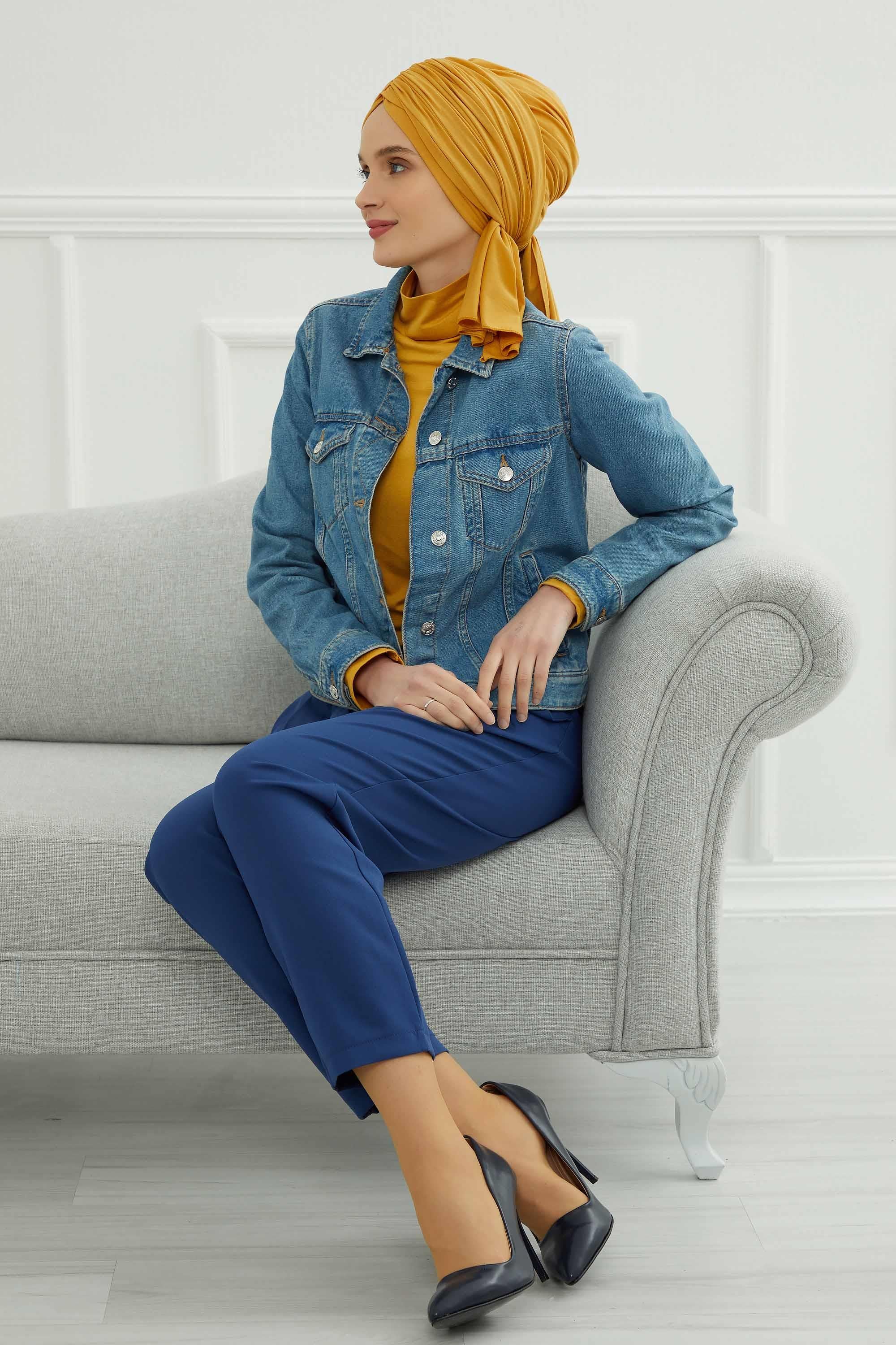 Gathered Jersey Turban for Easy Modest Styling