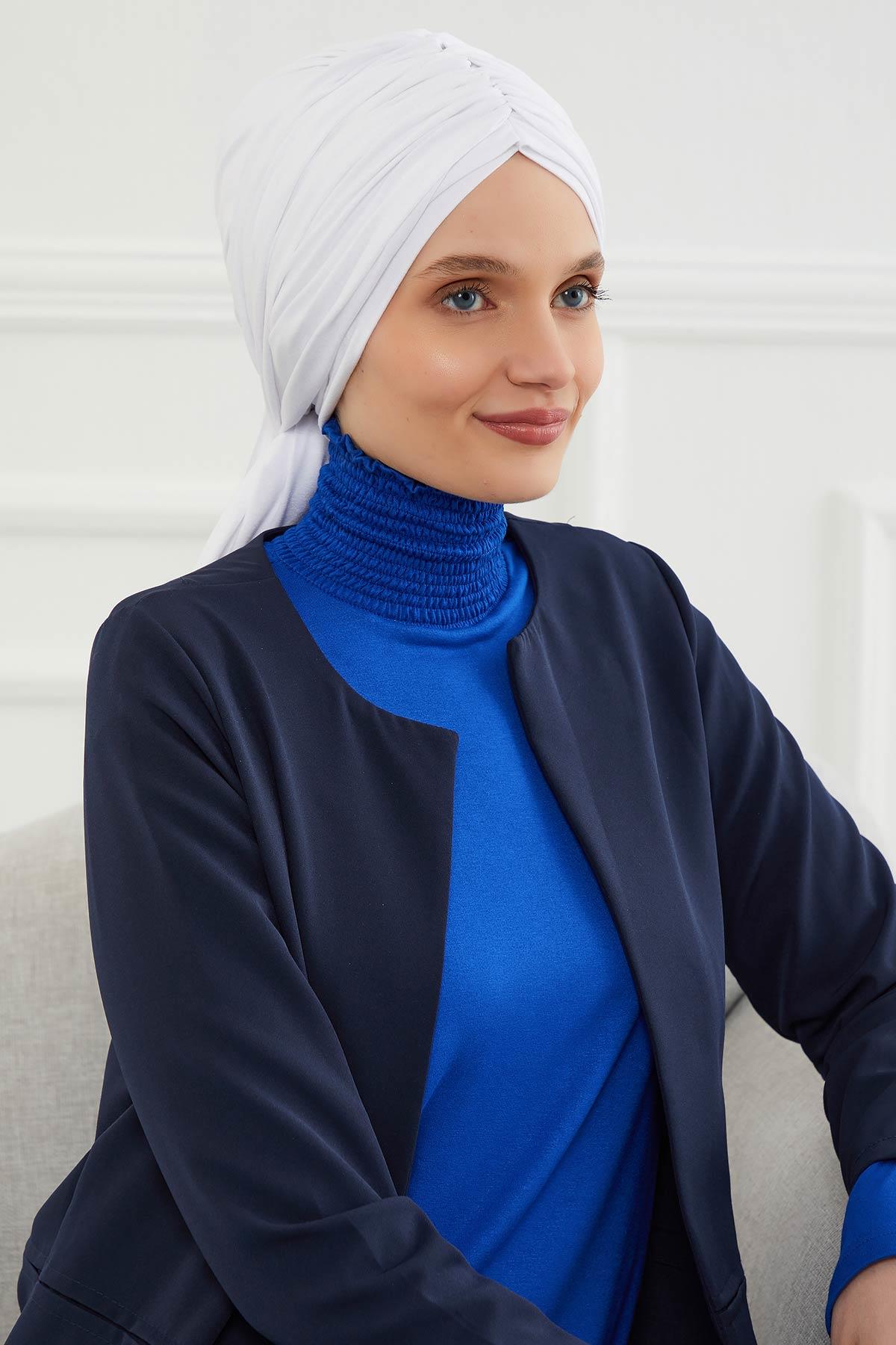 Gathered Jersey Turban for Easy Modest Styling