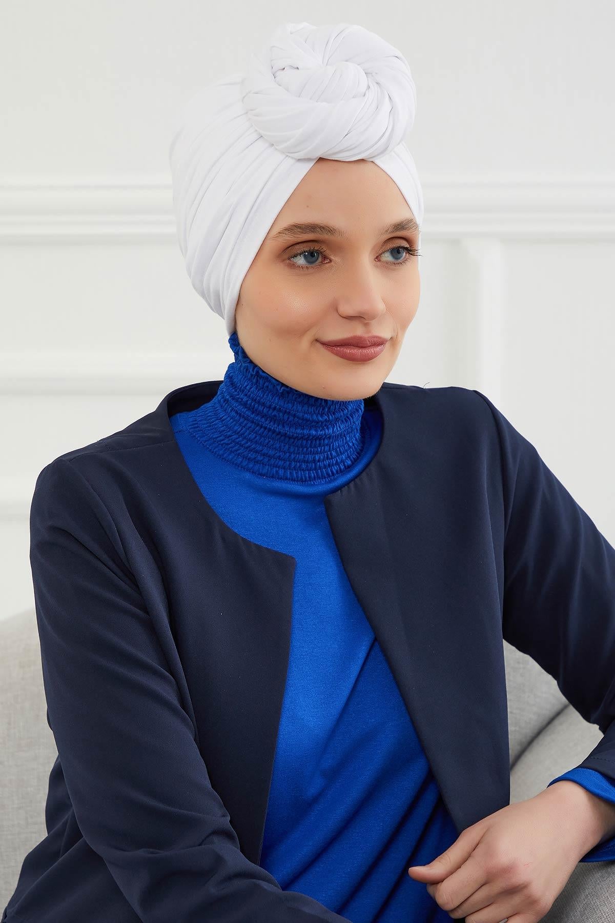 Gathered Jersey Turban for Easy Modest Styling