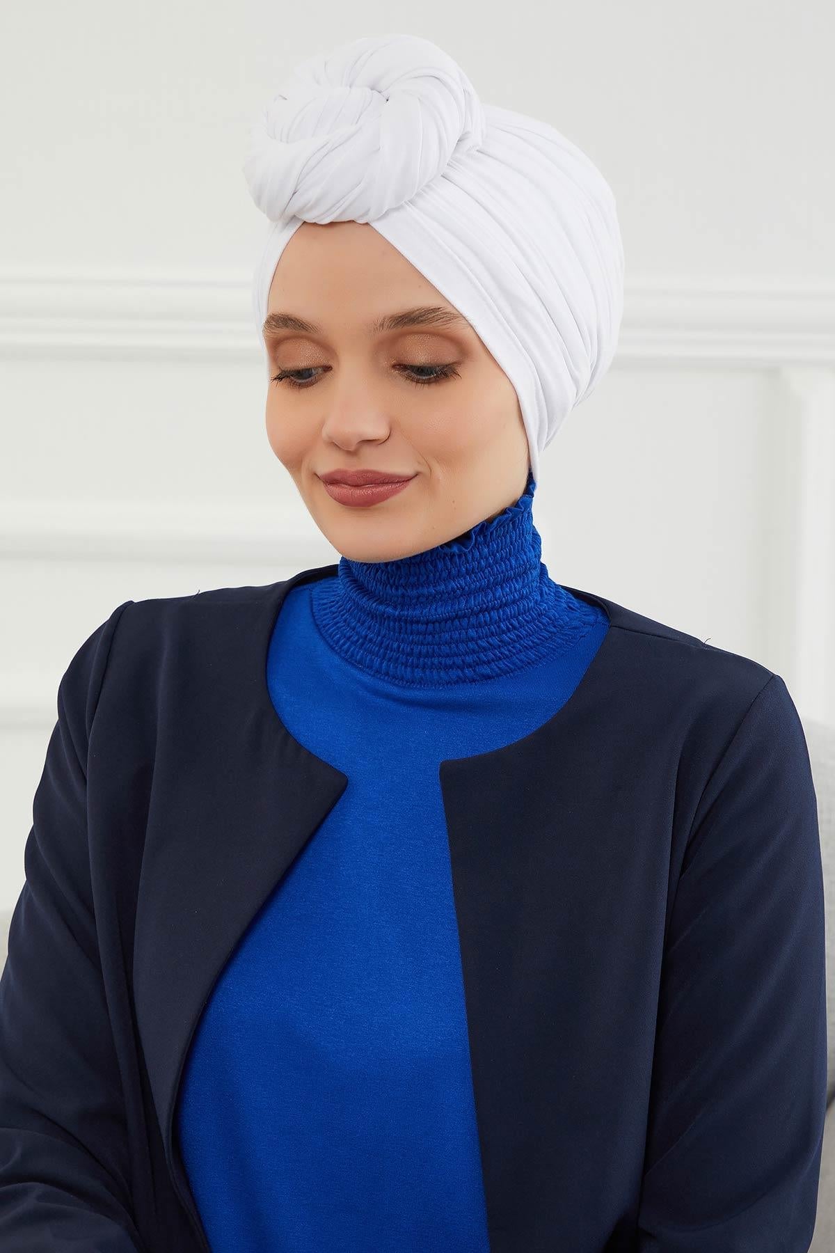 Gathered Jersey Turban for Easy Modest Styling