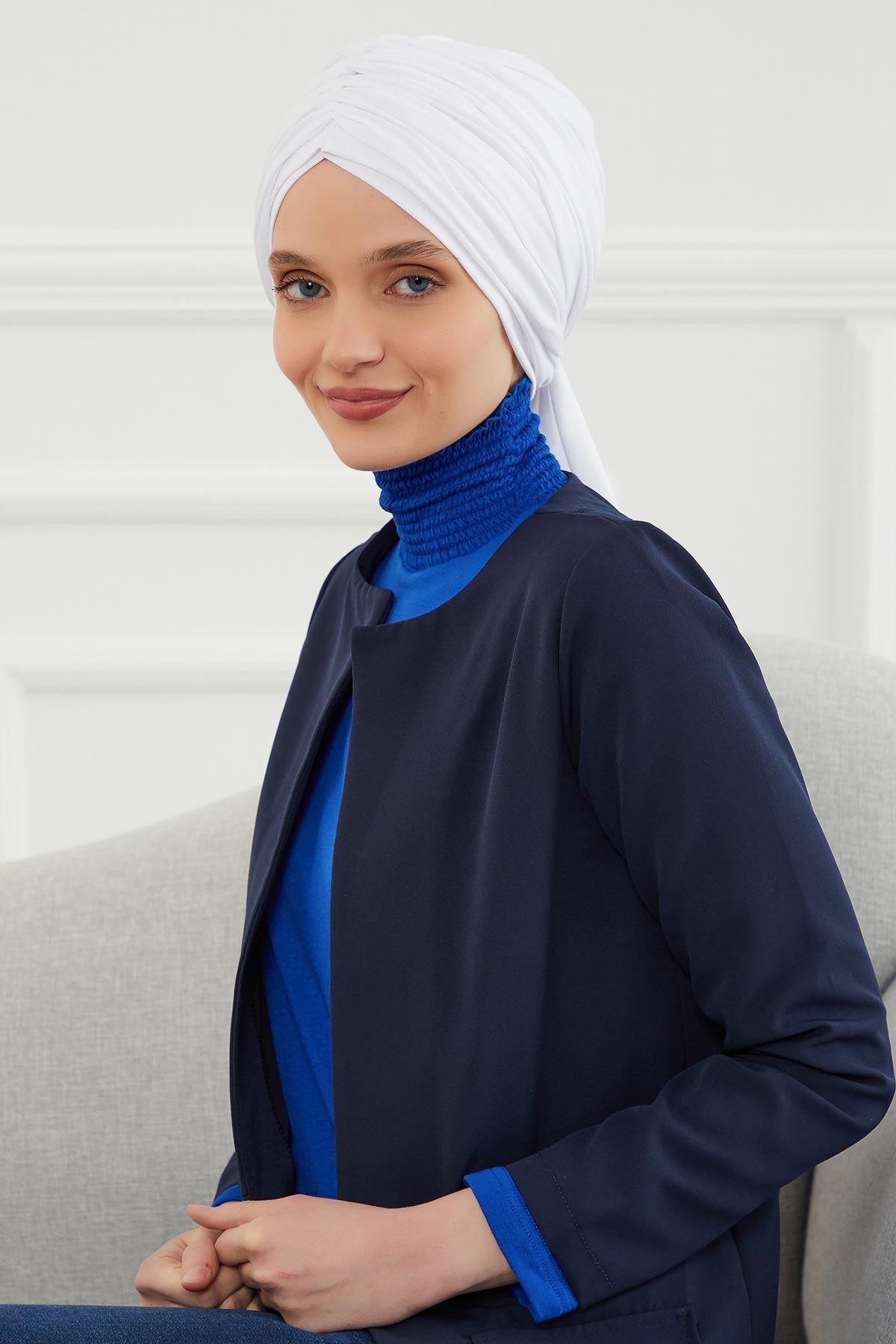 Gathered Jersey Turban for Easy Modest Styling
