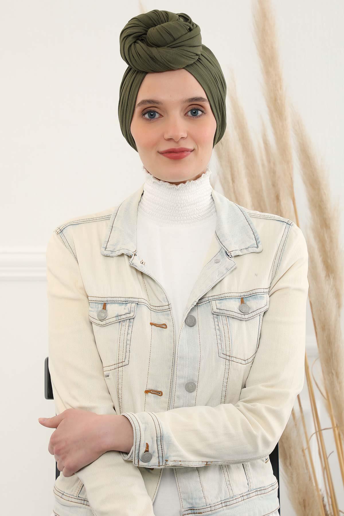 Gathered Jersey Turban for Easy Modest Styling