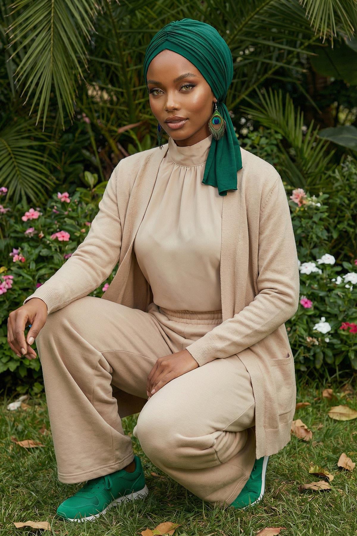 Gathered Jersey Turban for Easy Modest Styling