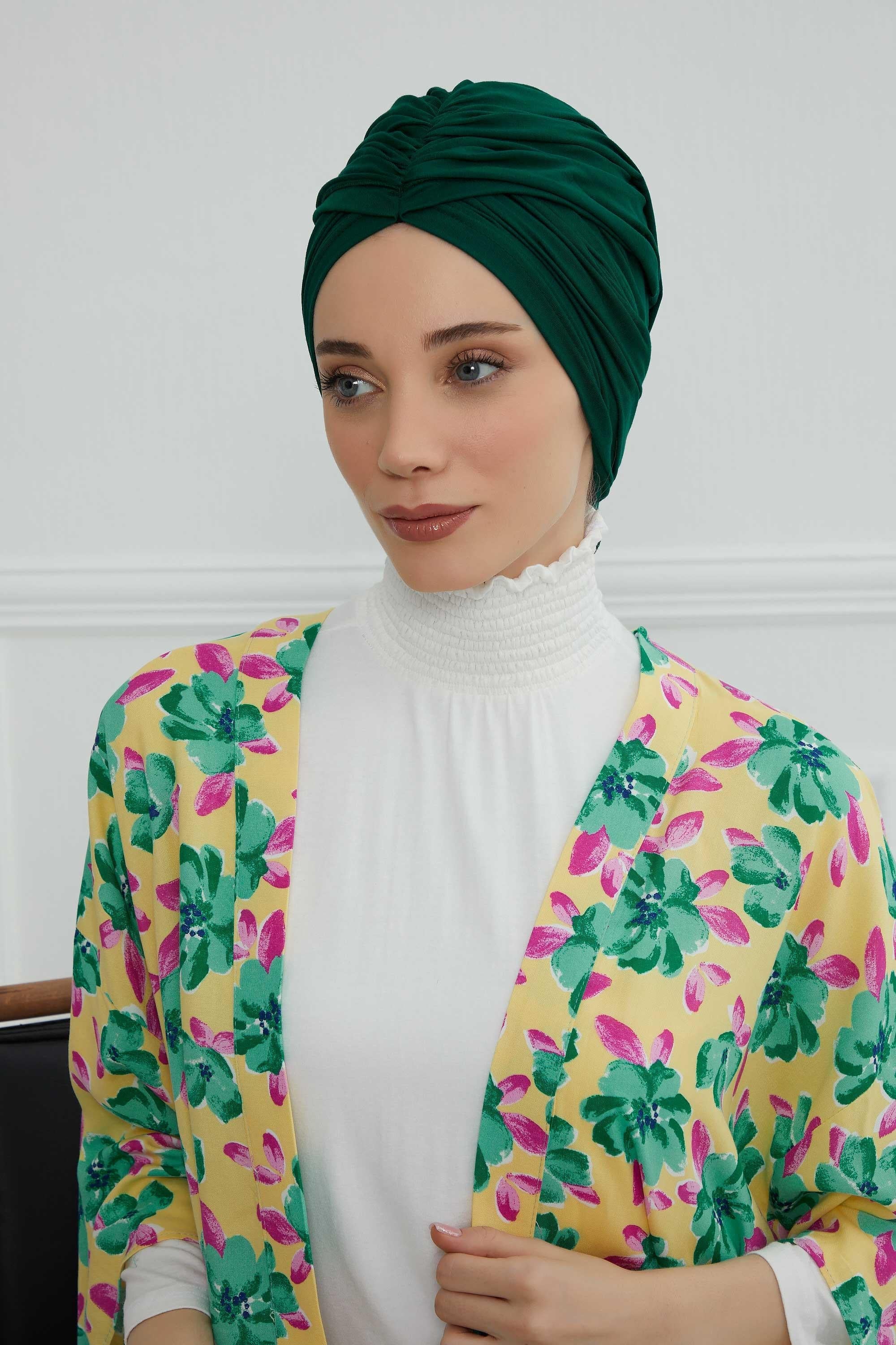 Gathered Jersey Turban for Easy Modest Styling