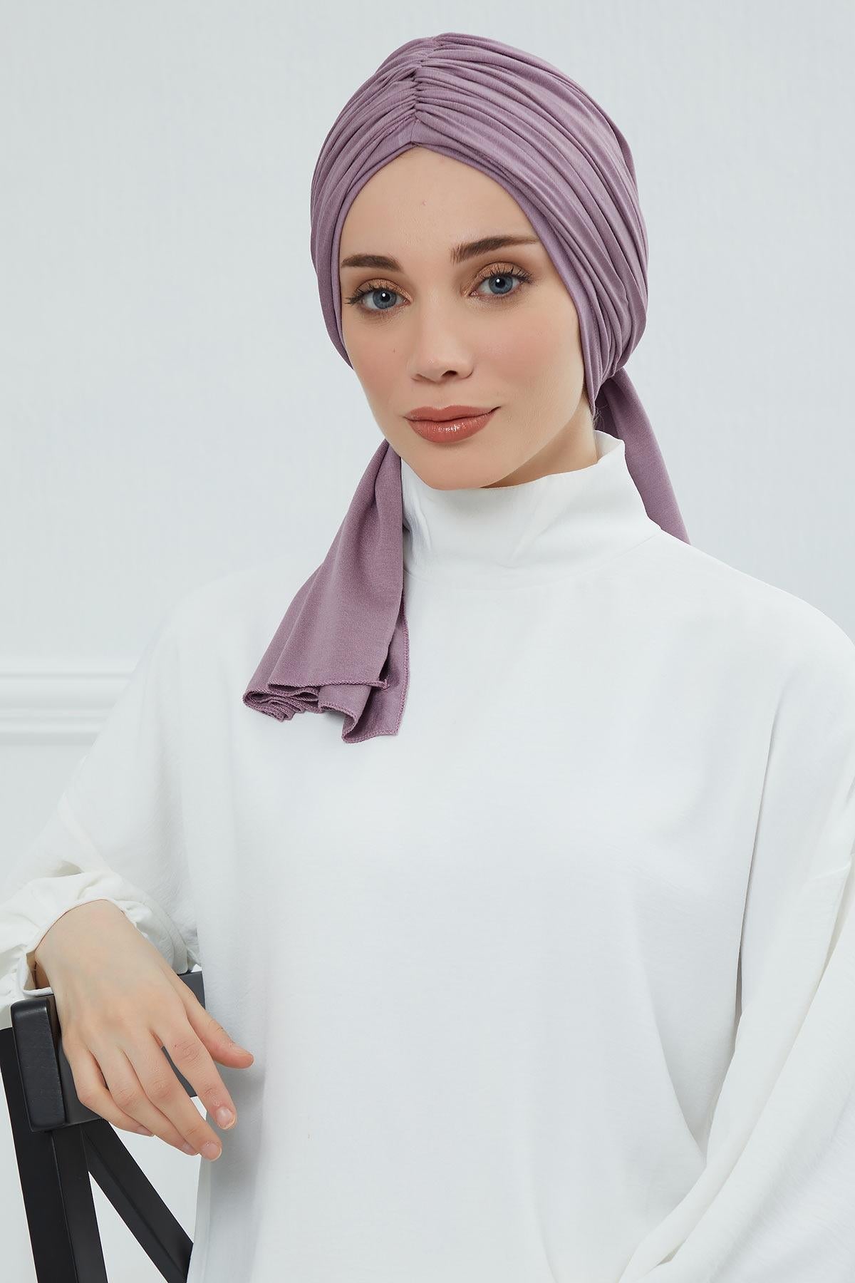 Gathered Jersey Turban for Easy Modest Styling