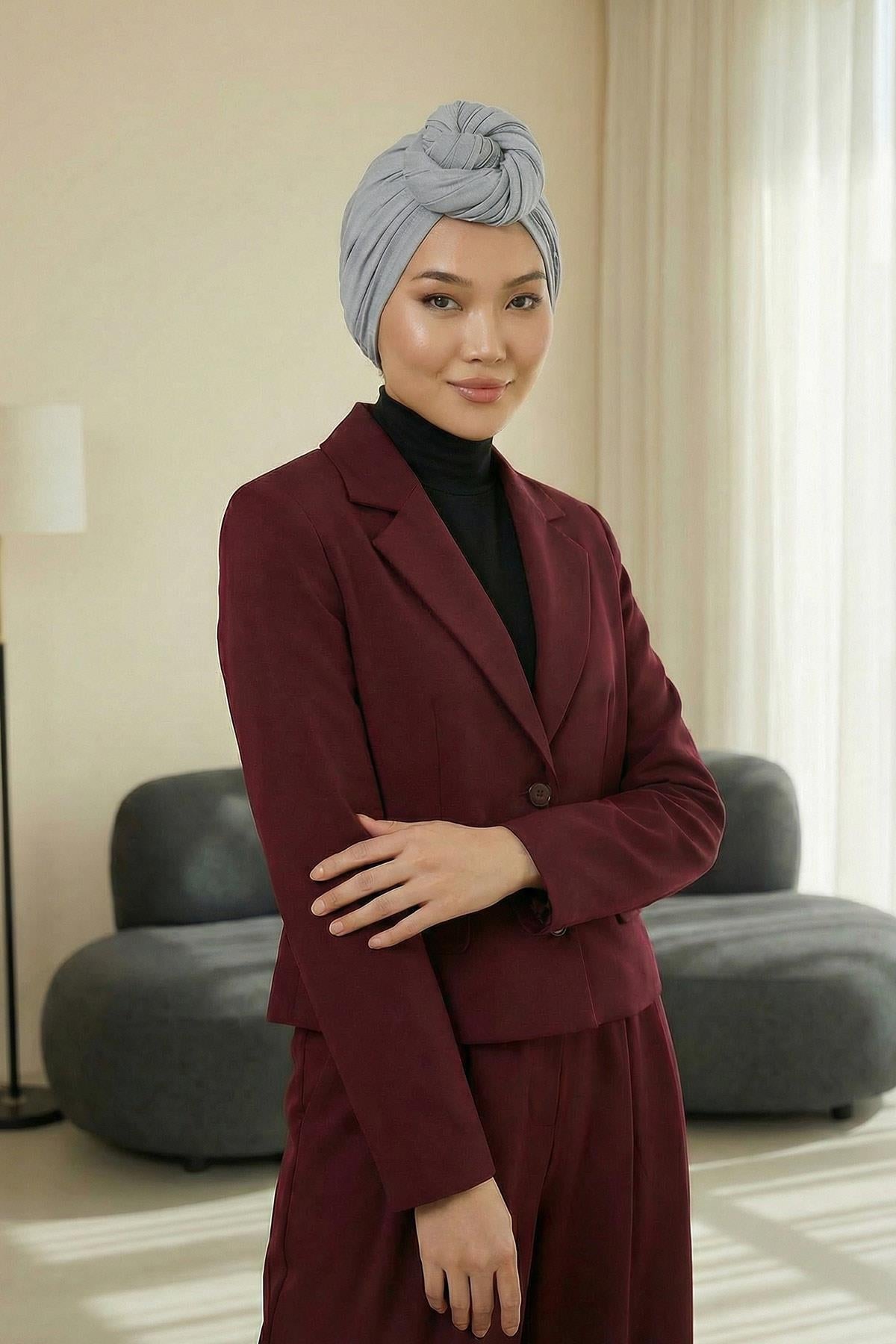 Gathered Jersey Turban for Easy Modest Styling