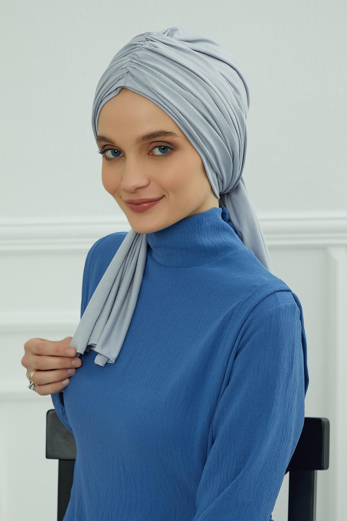 Gathered Jersey Turban for Easy Modest Styling