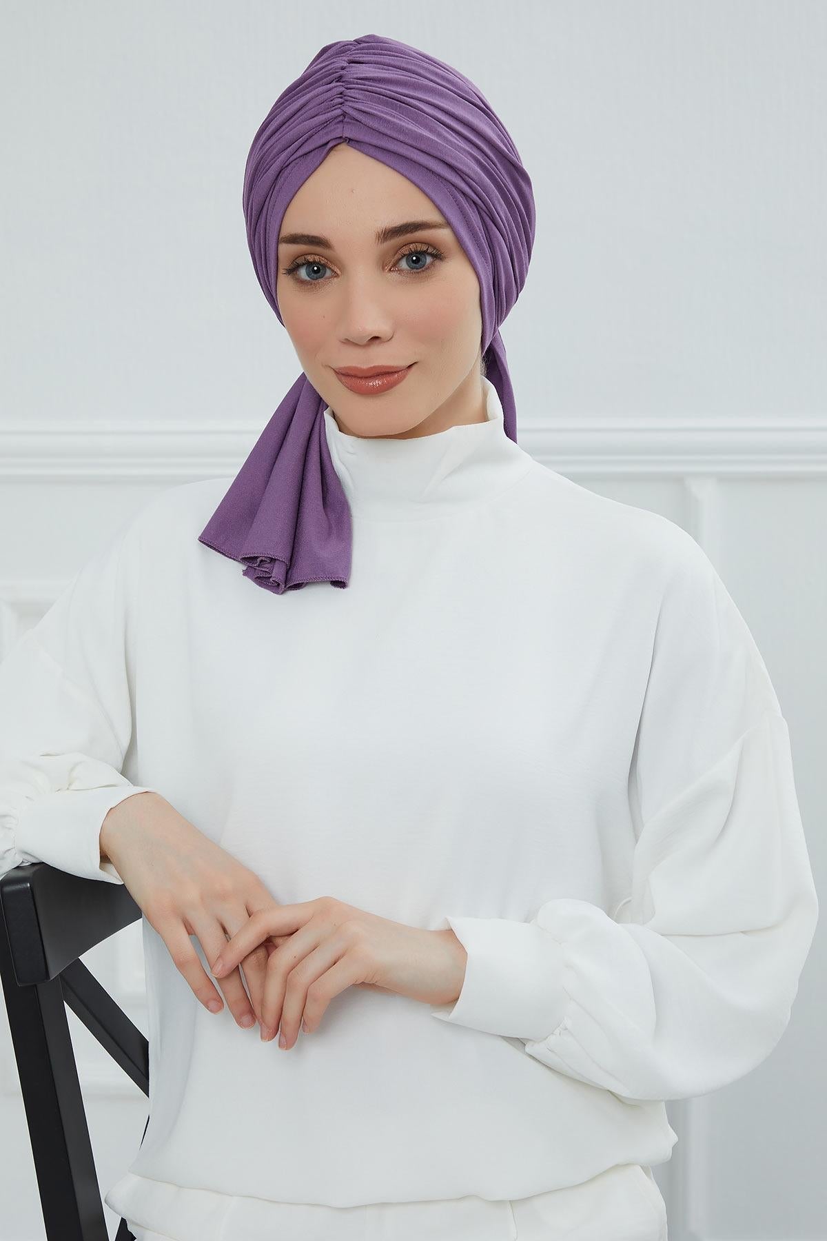 Gathered Jersey Turban for Easy Modest Styling