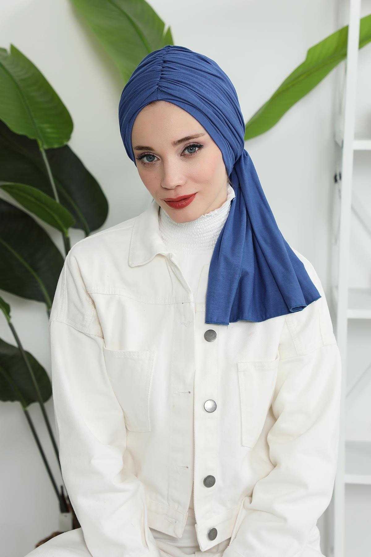 Gathered Jersey Turban for Easy Modest Styling