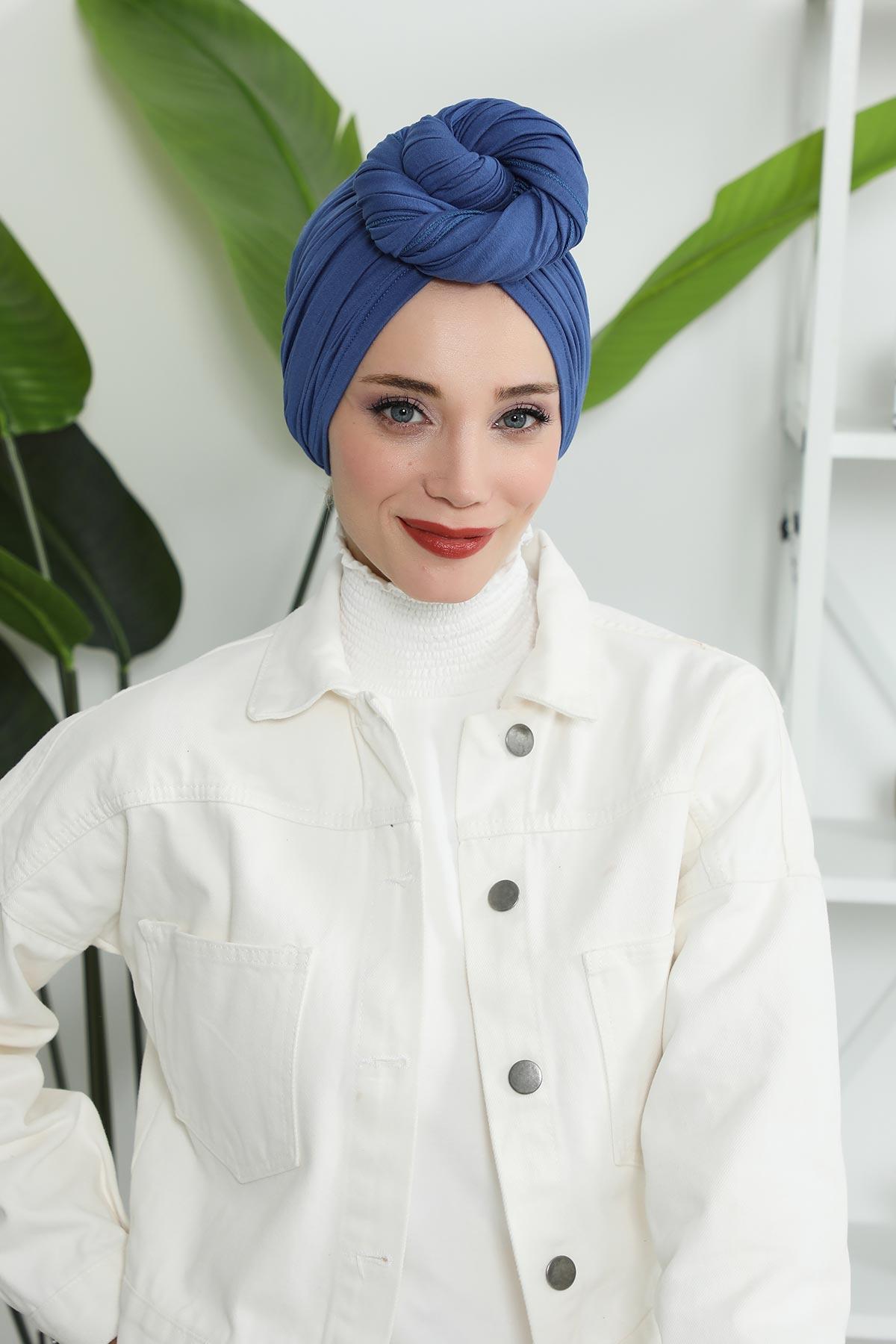 Gathered Jersey Turban for Easy Modest Styling