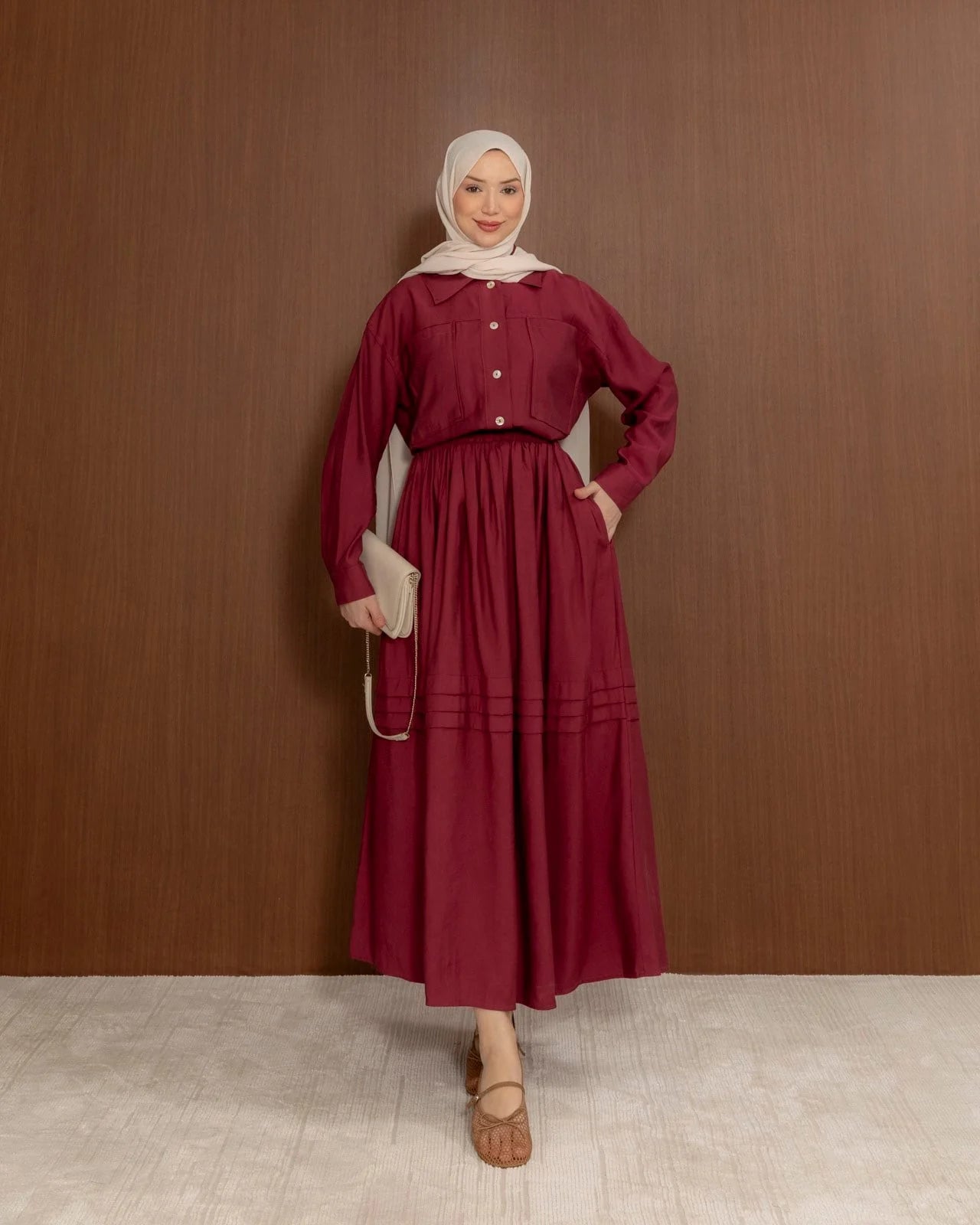 Cotton Skirt & Top Modest Set