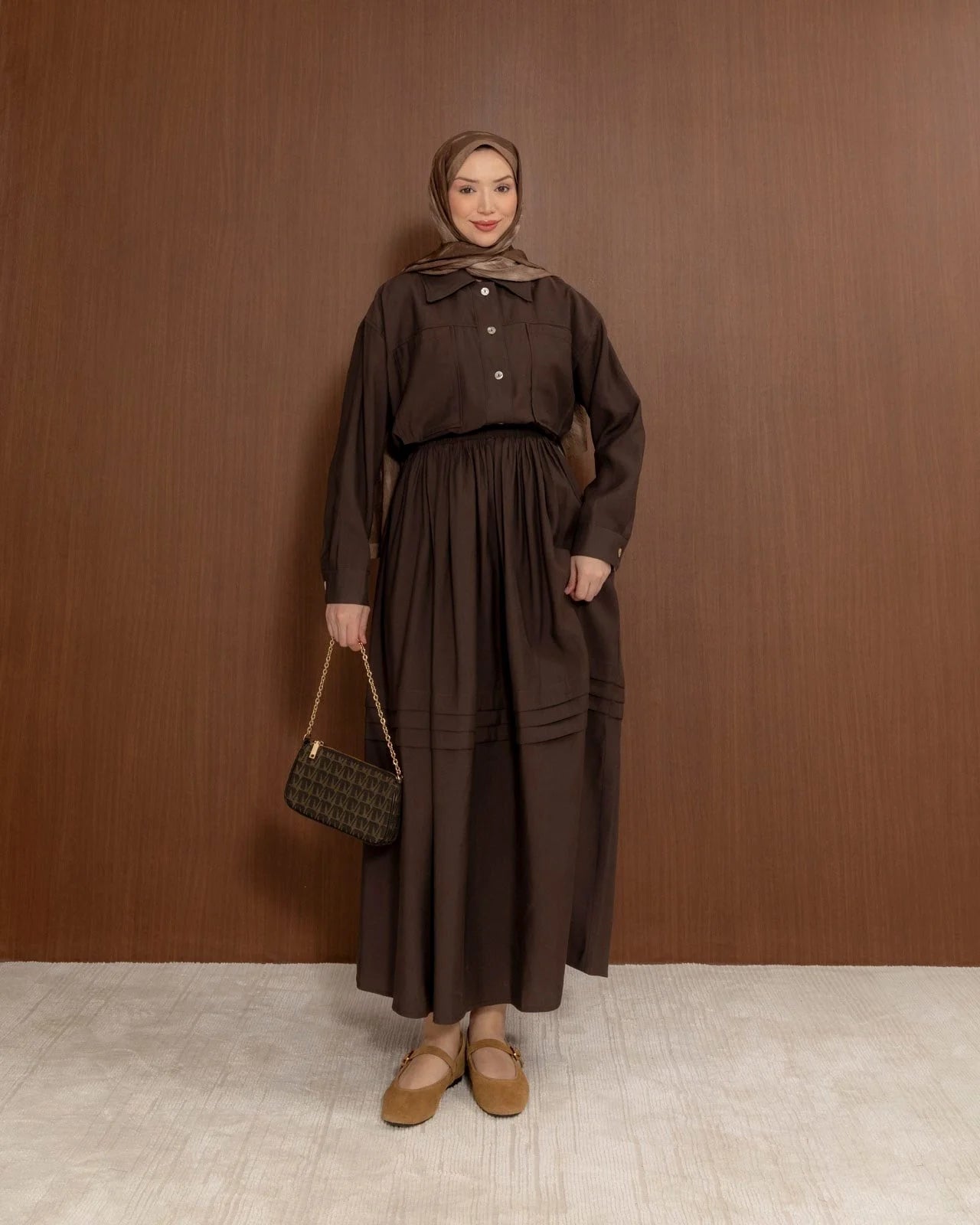Cotton Skirt & Top Modest Set