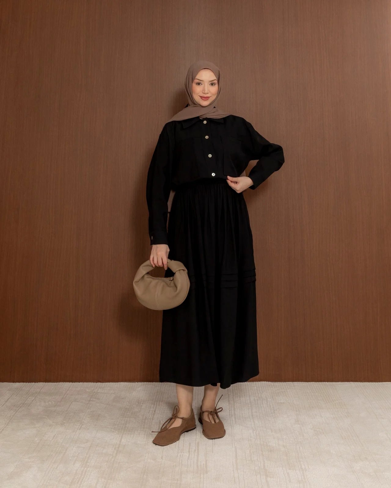 Cotton Skirt & Top Modest Set
