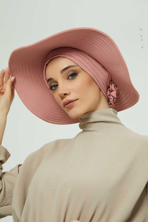 Comfortable Aerobin Fabric Bonnet with Side Gather Detail