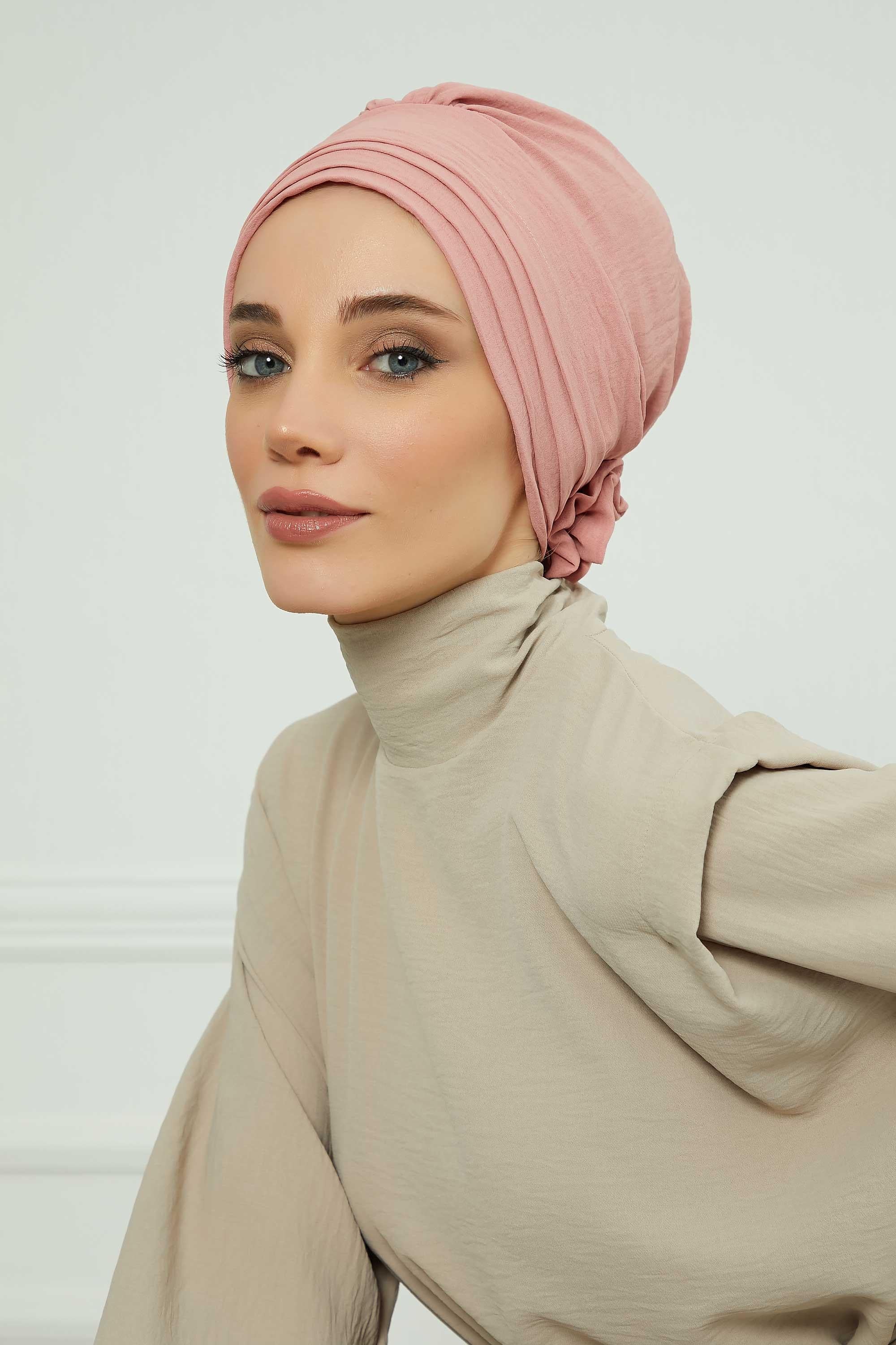 Comfortable Aerobin Fabric Bonnet with Side Gather Detail