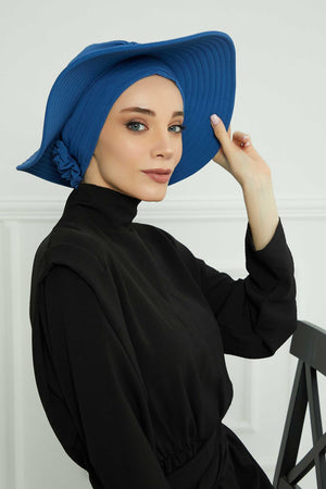 Comfortable Aerobin Fabric Bonnet with Side Gather Detail