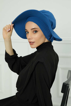 Comfortable Aerobin Fabric Bonnet with Side Gather Detail