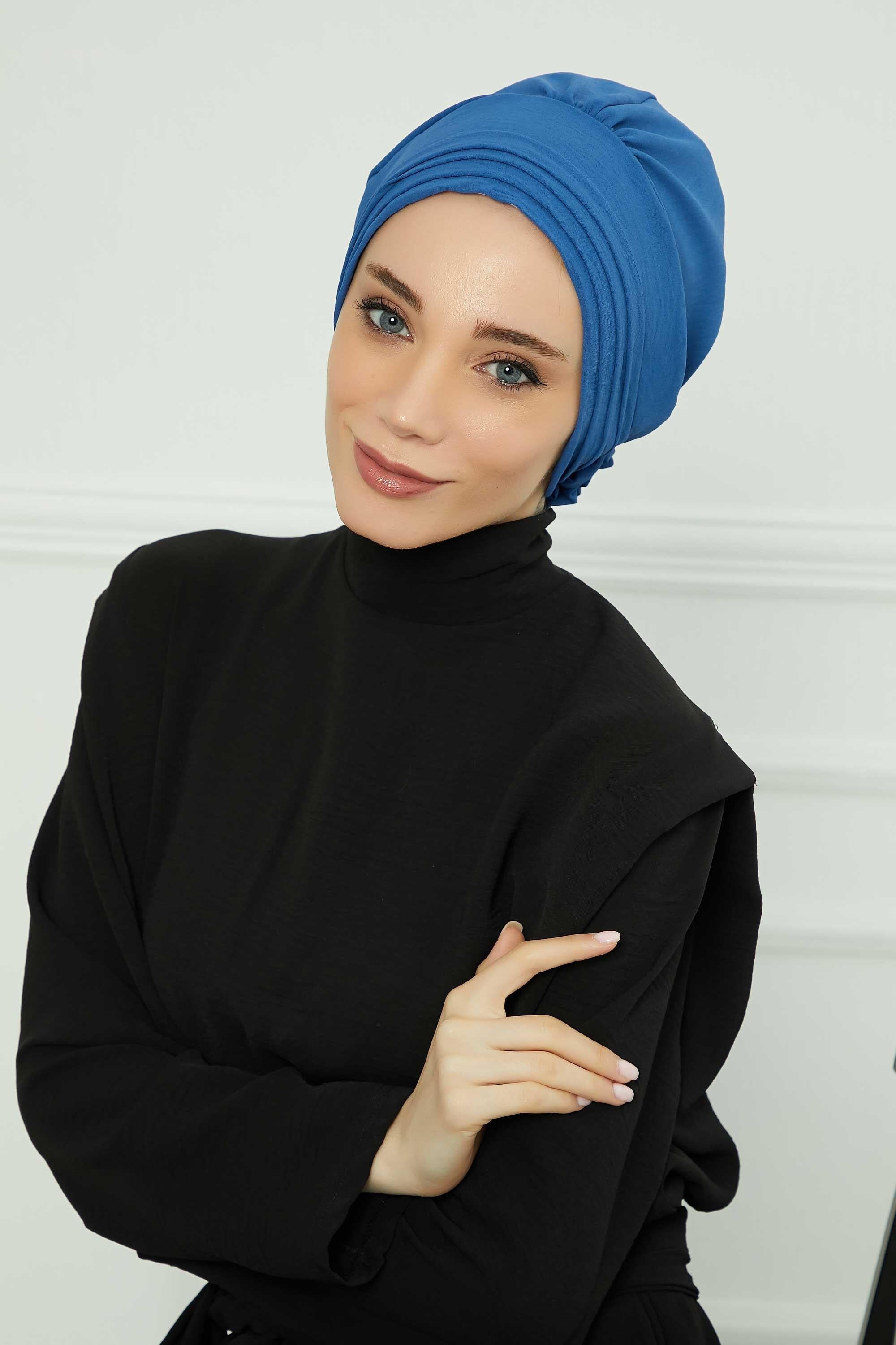 Comfortable Aerobin Fabric Bonnet with Side Gather Detail