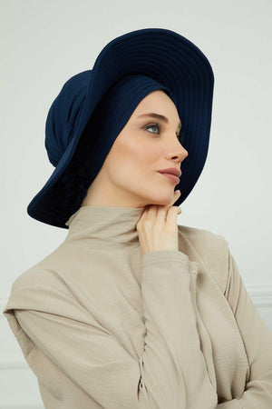 Comfortable Aerobin Fabric Bonnet with Side Gather Detail