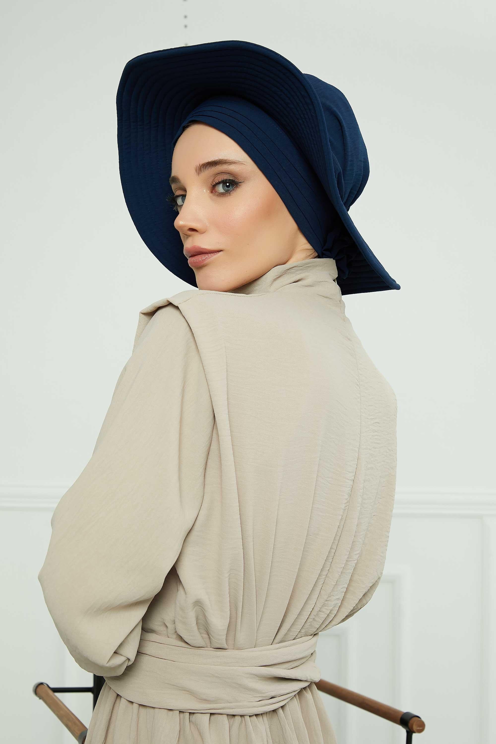 Comfortable Aerobin Fabric Bonnet with Side Gather Detail