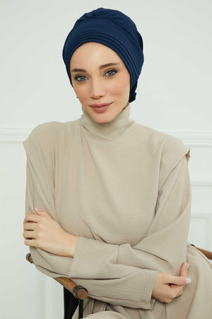 Comfortable Aerobin Fabric Bonnet with Side Gather Detail