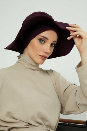 Comfortable Aerobin Fabric Bonnet with Side Gather Detail