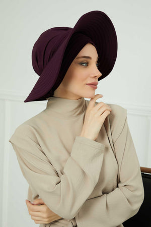 Comfortable Aerobin Fabric Bonnet with Side Gather Detail