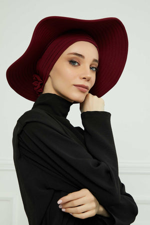 Comfortable Aerobin Fabric Bonnet with Side Gather Detail