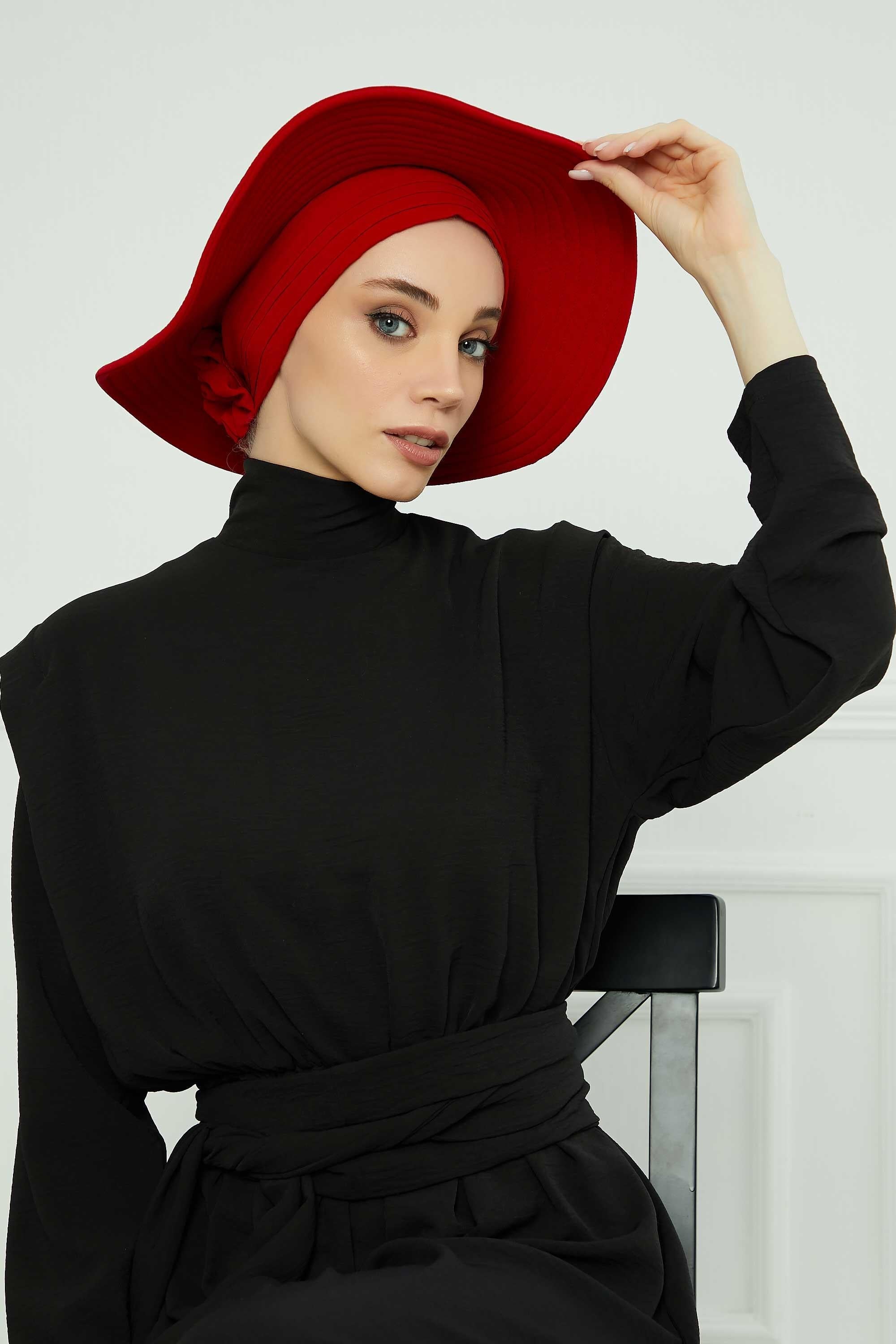 Comfortable Aerobin Fabric Bonnet with Side Gather Detail