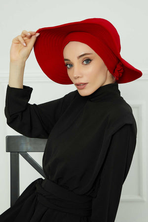 Comfortable Aerobin Fabric Bonnet with Side Gather Detail