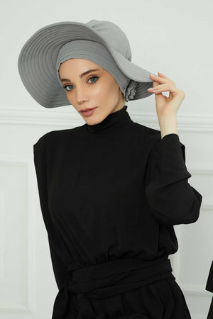 Comfortable Aerobin Fabric Bonnet with Side Gather Detail