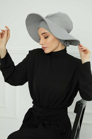 Comfortable Aerobin Fabric Bonnet with Side Gather Detail