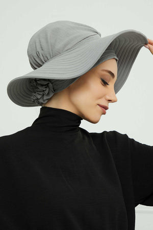 Comfortable Aerobin Fabric Bonnet with Side Gather Detail