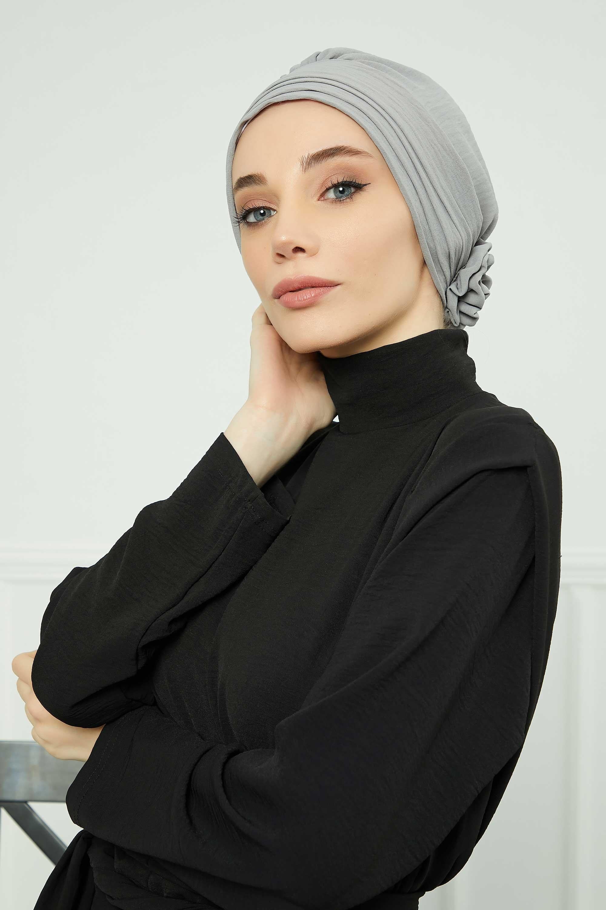 Comfortable Aerobin Fabric Bonnet with Side Gather Detail