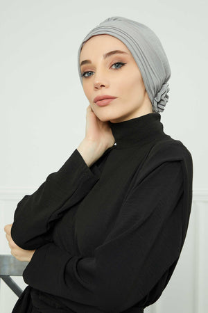 Comfortable Aerobin Fabric Bonnet with Side Gather Detail