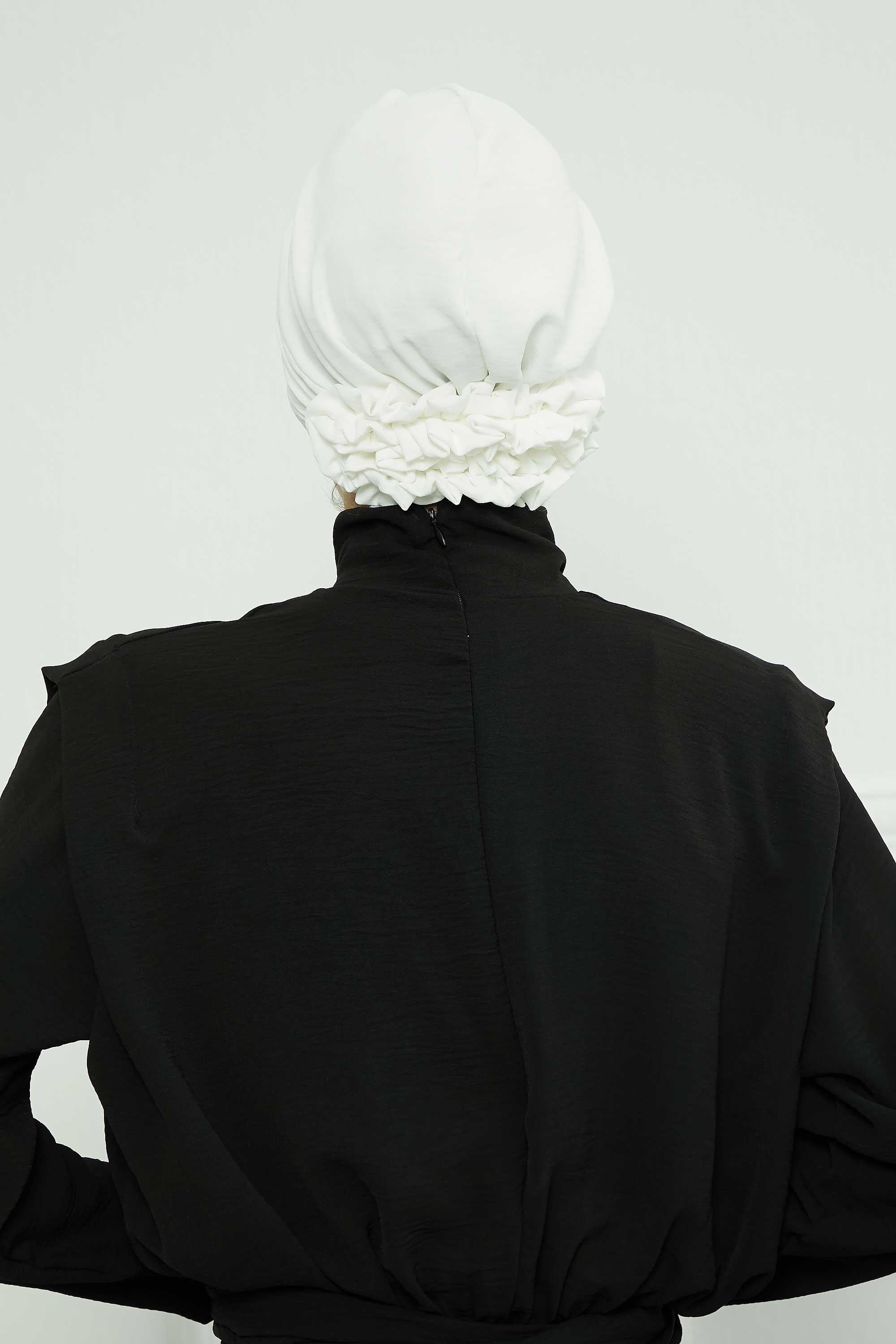 Comfortable Aerobin Fabric Bonnet with Side Gather Detail