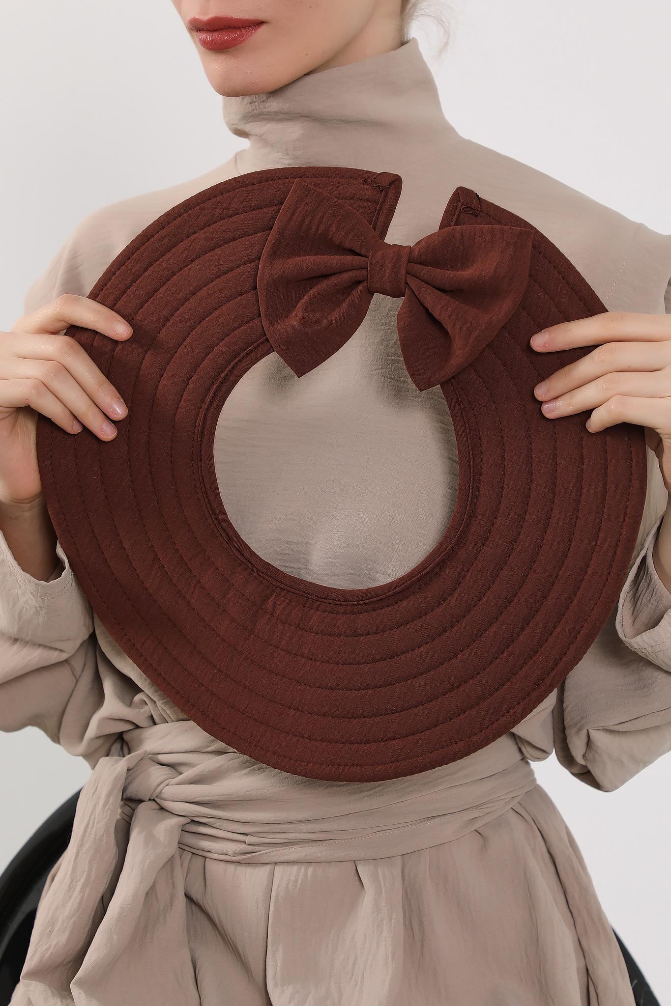 Modest Aerobin Turban Bonnet with Removable Wide-Brim Hat