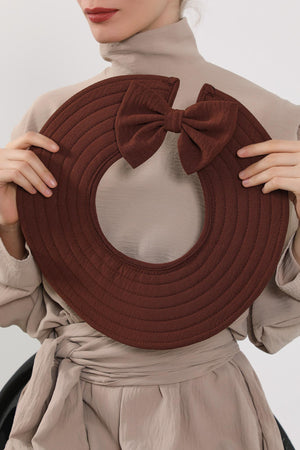 Modest Aerobin Turban Bonnet with Removable Wide-Brim Hat