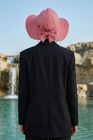 Modest Aerobin Turban Bonnet with Removable Wide-Brim Hat