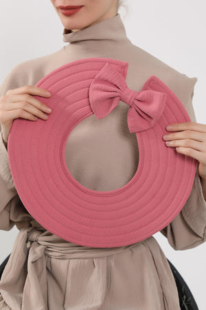 Modest Aerobin Turban Bonnet with Removable Wide-Brim Hat