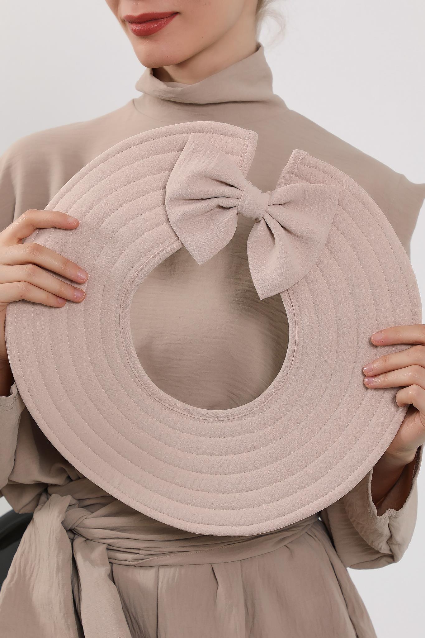 Modest Aerobin Turban Bonnet with Removable Wide-Brim Hat