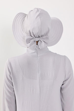 Modest Aerobin Turban Bonnet with Removable Wide-Brim Hat