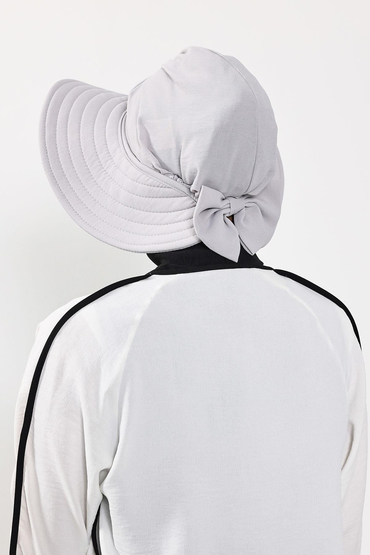 Modest Aerobin Turban Bonnet with Removable Wide-Brim Hat