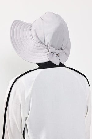 Modest Aerobin Turban Bonnet with Removable Wide-Brim Hat